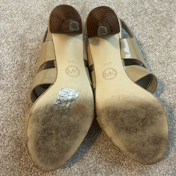 MICHAEL Michael Kors Open Toe Sandals - Joselle Logo High-Heel, Size 6.5 - Picture 7 of 11